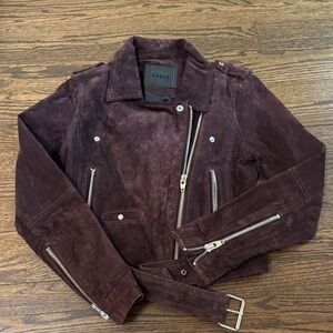 Blank NYC Deep Purple/Maroon Suede Jacket